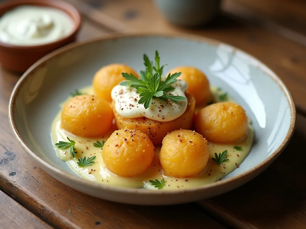 Batatinhas Assadas com Creme de Queijo
