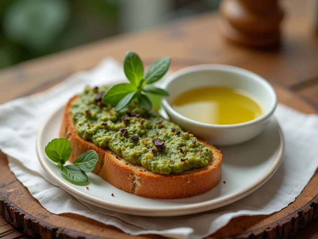 Bruschetta de Muçarela e Pesto
