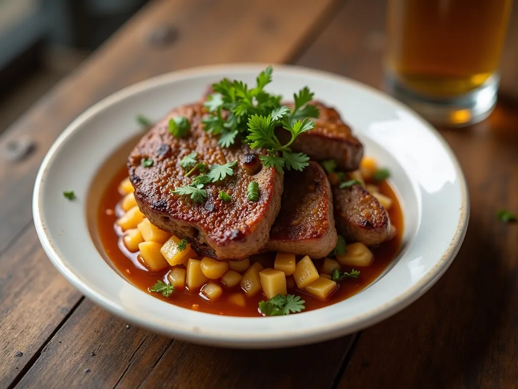 Costela Bovina ao Molho de Cerveja Preta e Ervas