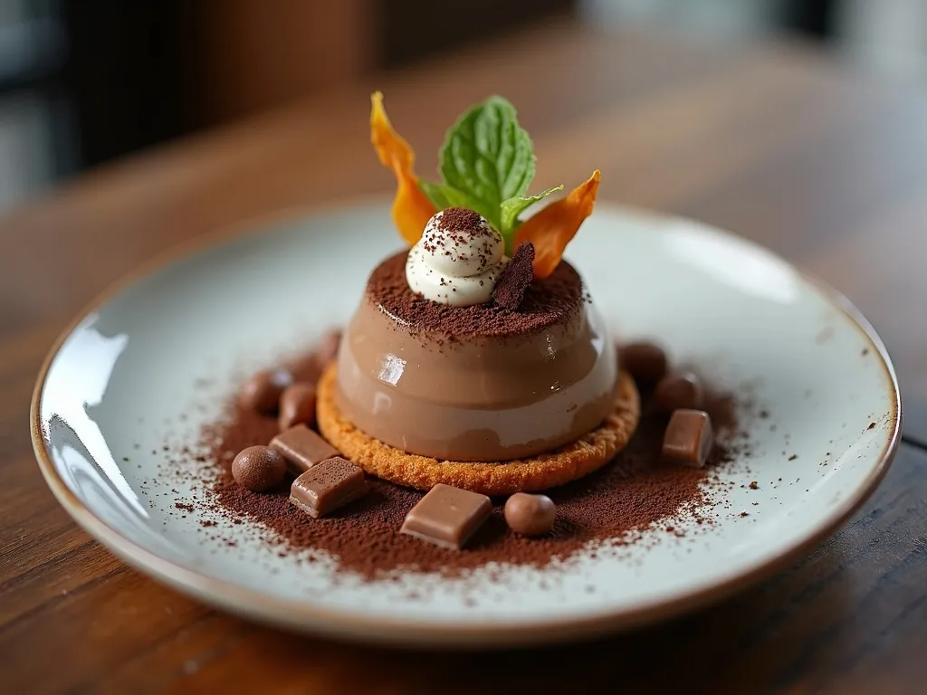 Entremet de Chocolate 70% e Café
