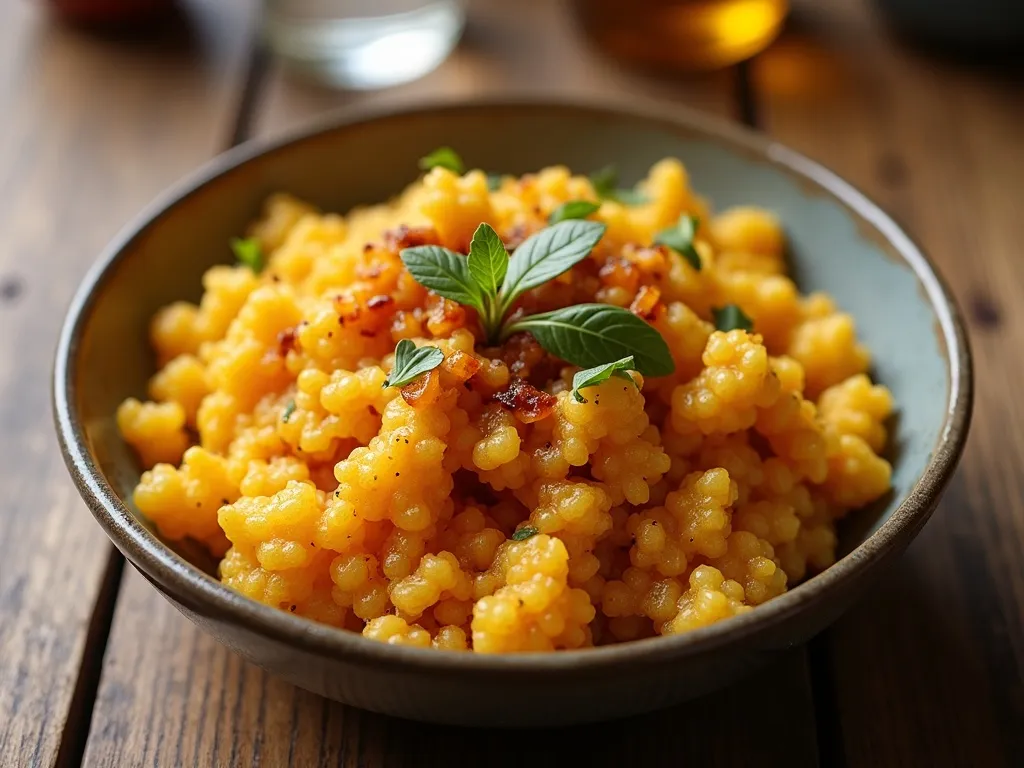 Farofa de Milho Crocante com Cebola Caramelizada