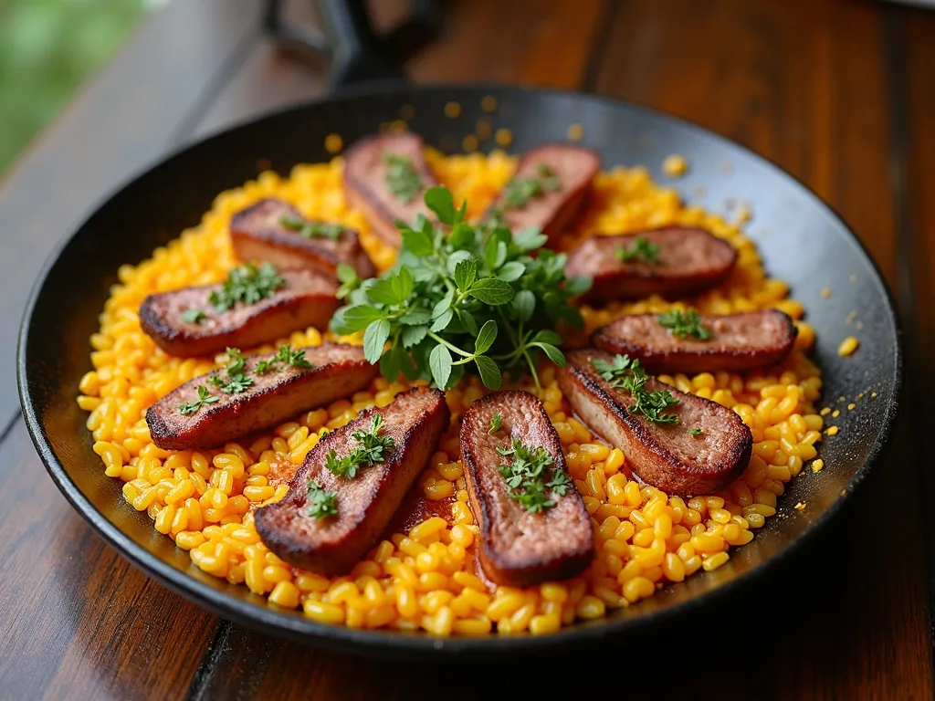 Paella Caipira com Linguiça Mineira e Pernil