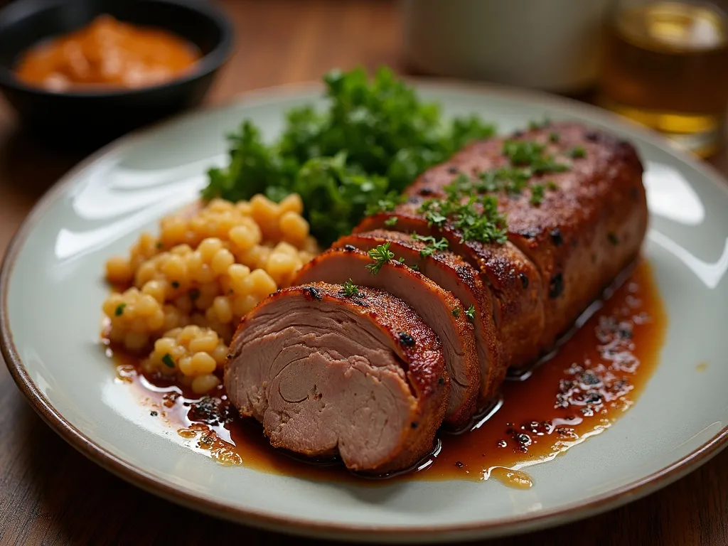 Pernil de Porco Assado com Crosta de Castanha