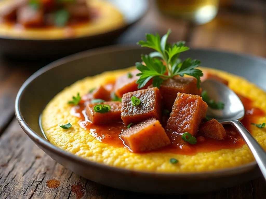 Polenta Cremosa com Ragu de Ossobuco