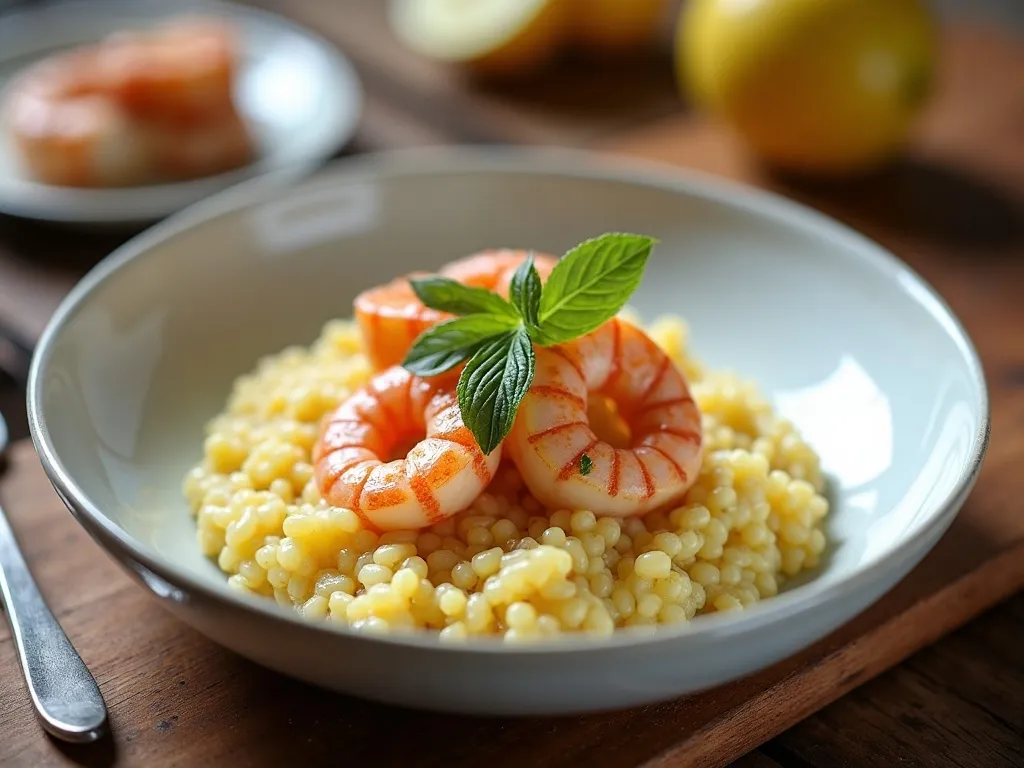 Risoto de Limão Siciliano com Camarão