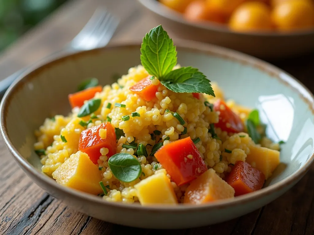 Salada do Campo com Queijo Meia Cura e Mostarda e Mel