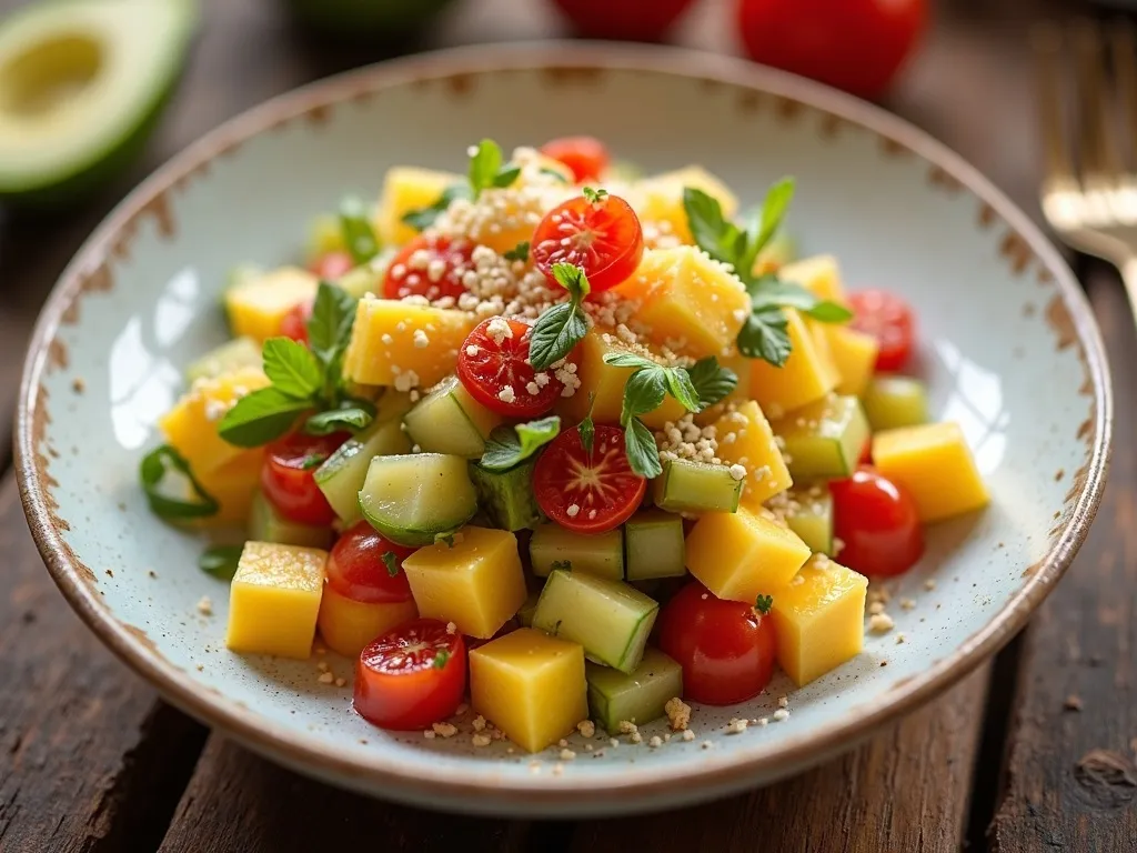 Salada Tropical de Grãos
